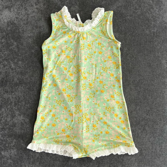 NWT Love & Grow Green Floral Easter Romper Size 2T - Picture 7 of 8